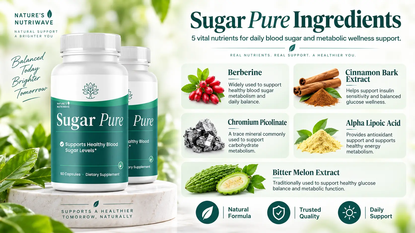 SugarPure ingredients label